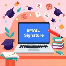 Email Signature for College Students Template icon