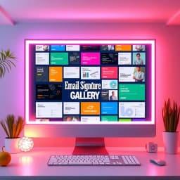 Email Signature Gallery Template icon
