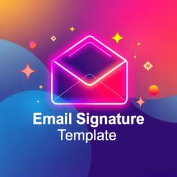 Email Signature Template icon