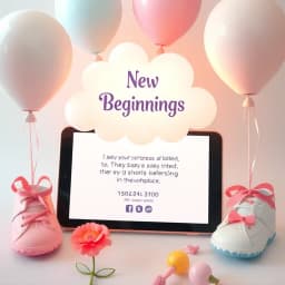 Employee New Baby Announcement Email to Team Template icon