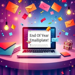 End of Year Email Template icon