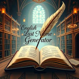 English Last Name Generator icon