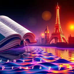 English to French Translation Paragraph icon