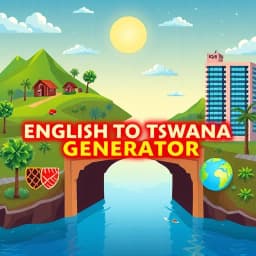 English to Tswana Generator icon