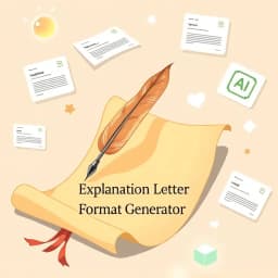 Explanation Letter Format Generator icon
