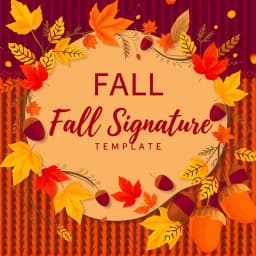 Fall Email Signature Template icon