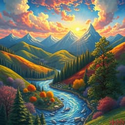 Fantasy Landscape Pattern Generator icon