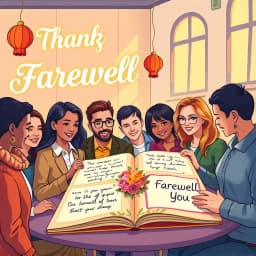 Farewell Thank You Message Generator to Team icon