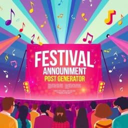 Festival Announcement Post Generator icon