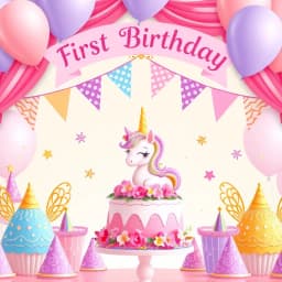 First Birthday Party Ideas Girl icon