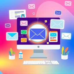 Flat Vector Illustration Generator icon