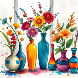 Flower Vase Painting Ideas icon