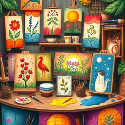 Folk Art Painting Ideas icon