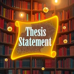 Formula How to Write a Thesis Statement icon