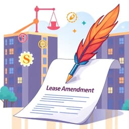 Free AI Lease Agreement Amendment Letter Generator icon