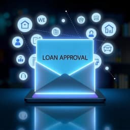 Free AI Loan Application Approval Letter Generator icon