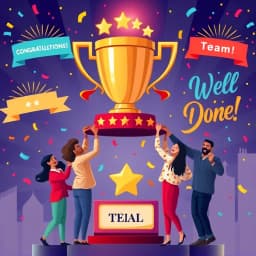 Free AI Team Achievement Recognition Announcement Generator icon