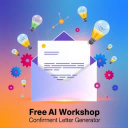 Free AI Workshop Confirmation Letter Generator icon