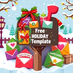 Free Holiday Email Template icon