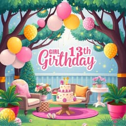 Girls 13th Birthday Party Ideas icon