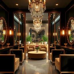 Glamorous Luxury Beauty Salon Interior Design icon