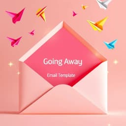 Going Away Email Template icon