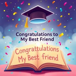 Graduation Congratulations Message Generator for Best Friend icon