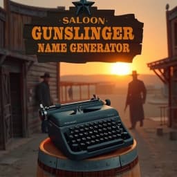Gunslinger Name Generator icon