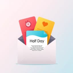 Half Day Leave Email Template icon