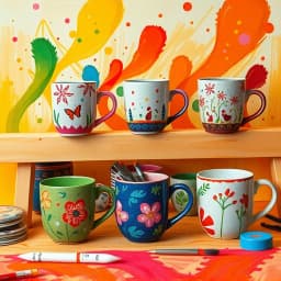 Hand Painted Mug Painting Ideas icon
