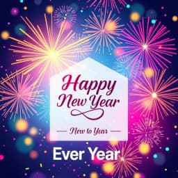 Happy New Year 2020 Email Template icon