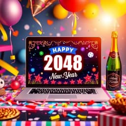 Happy New Year Email Template icon