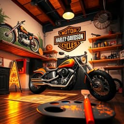 Harley Davidson Room Painting Ideas icon