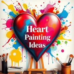 Heart Canvas Painting Ideas icon