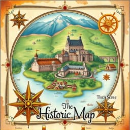 Historic Site Map Illustration Generator icon