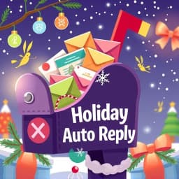 Holiday Auto Reply Email Template icon