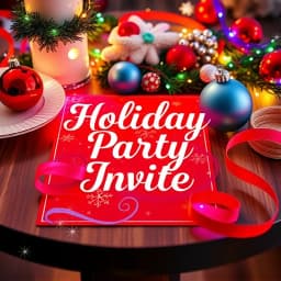 Holiday Party Email Invite Template icon