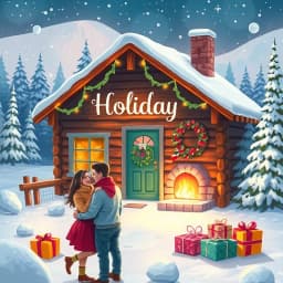 Holiday Romance Book Cover Generator icon