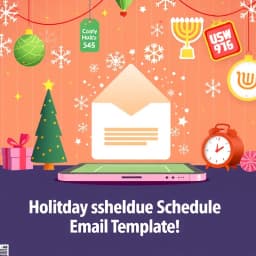 Holiday Schedule Email Template icon