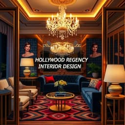 Hollywood Regency Interior Design icon