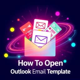 How to Open Outlook Email Template icon
