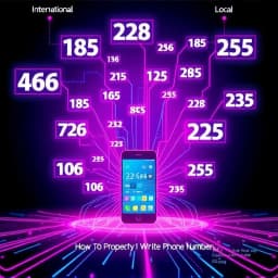 How to Properly Write Phone Number icon