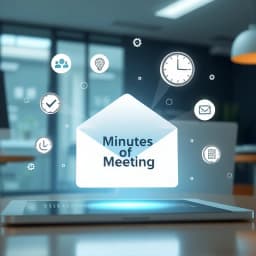 How to Send Minutes of Meeting Email Template icon