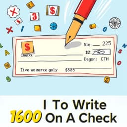 How to Write 1600 on a Check icon