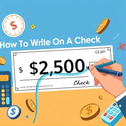 How to Write 2 500 on a Check icon