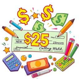 How to Write $25 on a Check icon