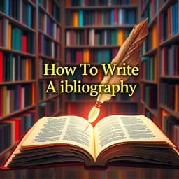How to Write a Bibliography Example icon