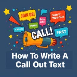 How to Write a Call Out Text icon