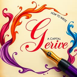 How to Write a Capital G in Cursive icon