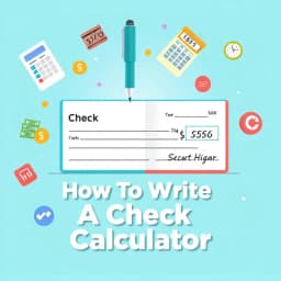 How to Write a Check Calculator icon